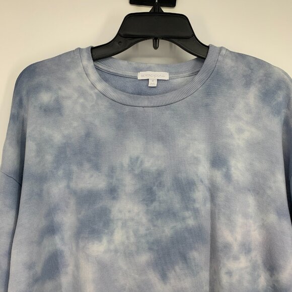 Beyond Yoga Pullover Day to Day Lounge Around Blue Tie Dye - Picture 6 of 12